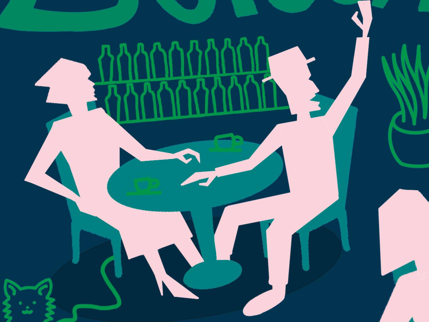 Beschreibung Grafik Projekt Flyer Stammtisch
